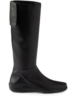 Prada Bottines Toblach En Cuir Nappa - Black