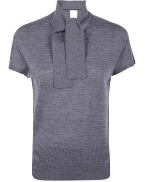 Mantu Pull À Col Noué - Gris