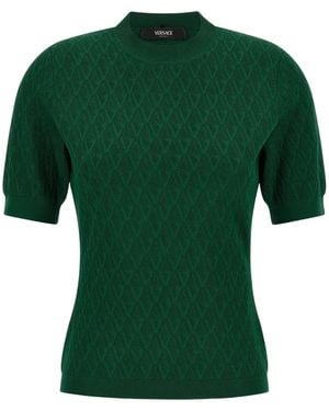 Versace Crew Neck Sweater - Green