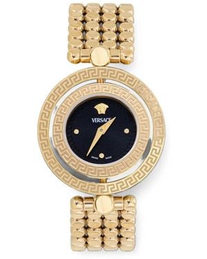 Versace Greca-Pattern 34Mm Watch - Metallic