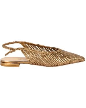 Status Woven Slingback Mules - Natural