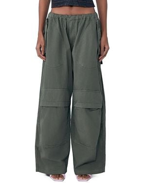 Alexander Wang Cargo Trousers Cotton Mid-Rise - Green
