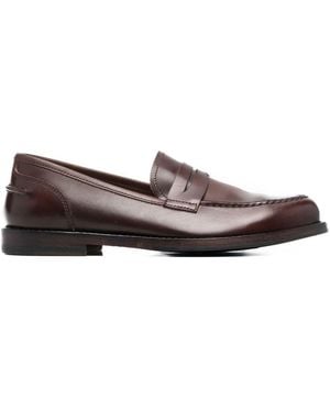 Alberto Fasciani Zoe Leather Penny Loafers - Brown