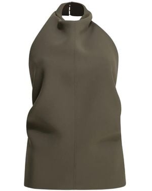 KHAITE Rone Halterneck Top - Green