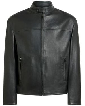 Etro Nappa Leather Biker Jacket - Black