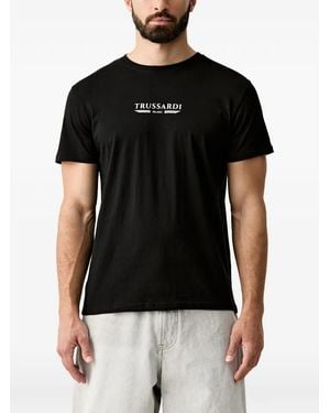 Trussardi T-Shirt Con Logo - Nero