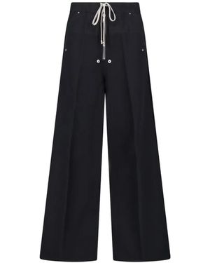 Rick Owens Pantalon Ample À Lien De Resserrage - Blue