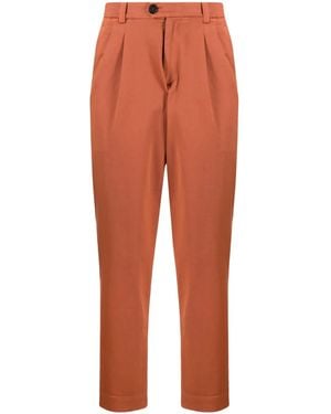 Cruciani Pleated Tapered Pants - Orange