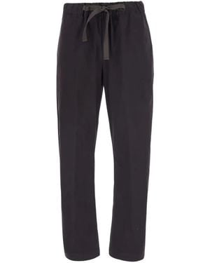 Semicouture Buddy Drawstring Tapered Pants - Blue