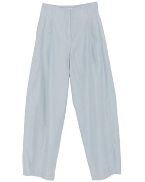 The Row Pantalon Ample À Design Plissé - White