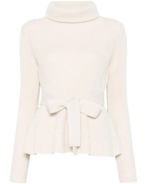 Zimmermann Jersey Illustration Peplum - Neutro
