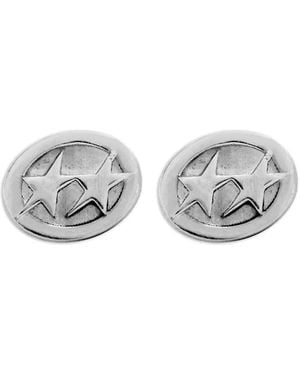 Twojeys Star-Detail Earrings - White