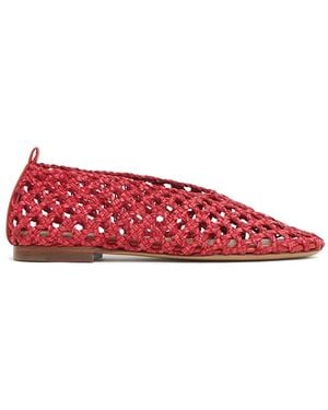 Mansur Gavriel Woven Ballet Flats - Red