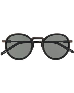 Hublot Thick Round Frame Sunglasses - Black