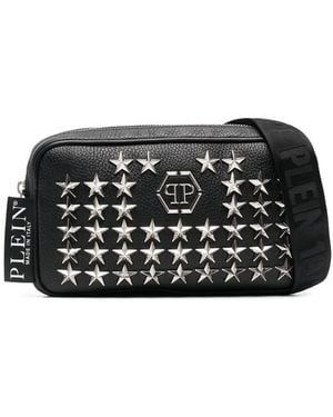 Philipp Plein Riñonera Con Apliques De Estrellas - Negro