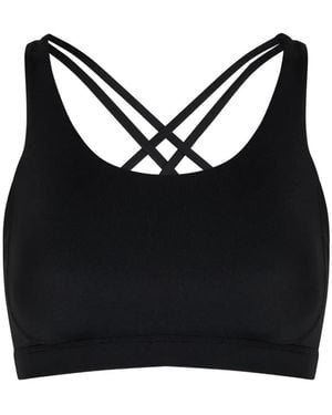 Tala Cross-Strap Sports Bra - Black