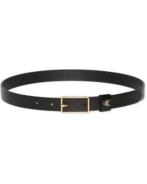 Calvin Klein Rectangular-Buckle Belt - White