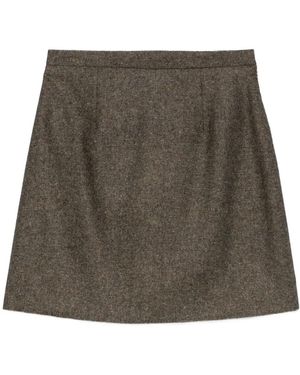 A.P.C. Adriana Tweed Mini-Rok - Bruin