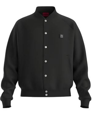 HUGO Veste Bomber À Patch Logo - Noir