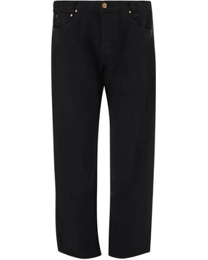 Willy Chavarria Distressed-Effect Logo-Patch Jeans - Black