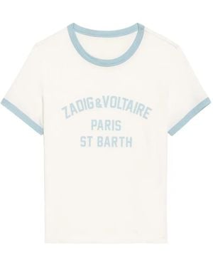 Zadig & Voltaire Camiseta Woos St.Barth - Blanco