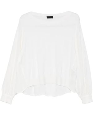 Liu Jo Crystal-Embellishment Jumper - White