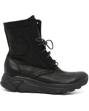 Yohji Yamamoto Pour Homme Backlash Japan Shoulder Combat Boots - Black