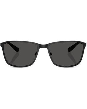 Brooks Brothers Rectangular Metal Sunglasses - Black