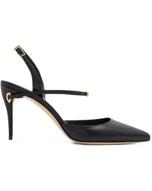 Jennifer Chamandi Vittorio Slingback Court Shoes - White