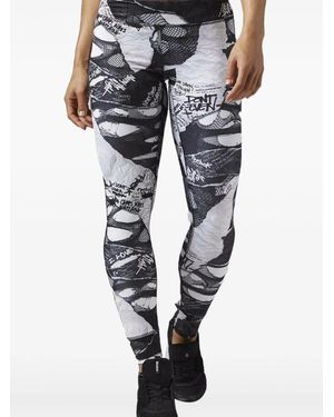 Reebok Dance Shredded Punk Leggings - Blue