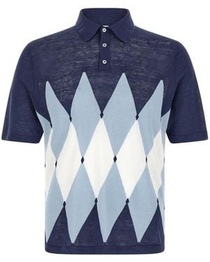 Ballantyne Poloshirt Mit Kurzen Ärmeln - Blau