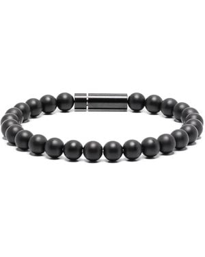 Le Gramme Armband Met Keramische Kralen - Wit