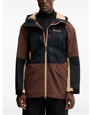 Columbia Hooded Zip-Fastening Ski Jacket - Black