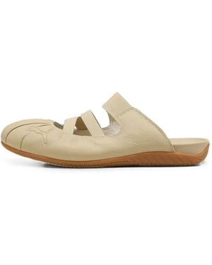PUMA Speedcat Strap Mules - White