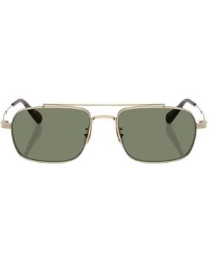 Oliver Peoples Caylor Rectangle-Frame Sunglasses - Green