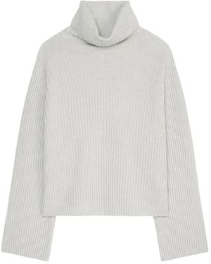 Marc O' Polo Maglione A Collo Alto - Bianco