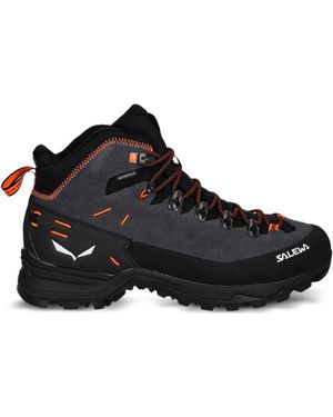 Salewa Alp Mate Waterproof Lace-Up Performance Footwear - Black