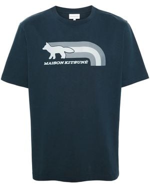 Maison Kitsuné Maison Kitsune T-Shirts And Polos - Blue
