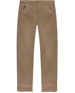 Maison Margiela Ausgefranste Hose Mit Fischgräten - Natur