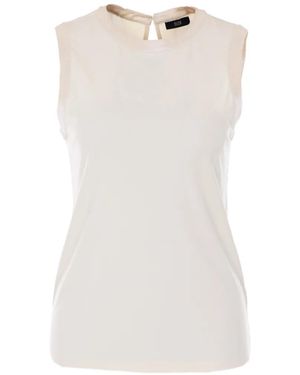 ELEH Crew-Neck Sleeveless Top - White
