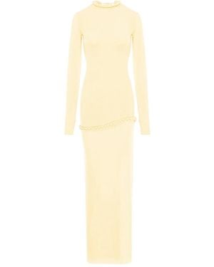 MANURI Nora Braided-Detail Maxi Dress - White