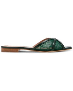 Malone Souliers Perla Mules - Green