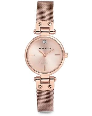 Anne Klein Mesh Bracelet 26Mm Watch - White