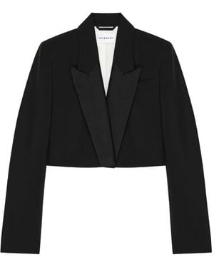 Givenchy Cropped-Jacke - Schwarz