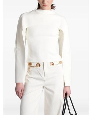Cult Gaia Blusa Alka De Manga Corta - Blanco