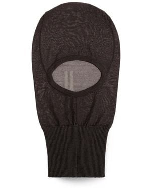 Rick Owens Fine-Knit Cashmere Balaclava - Black