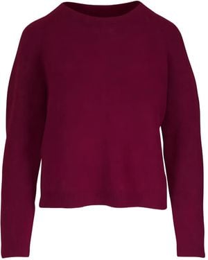 Vince Jersey Con Cuello Redondo - Rojo