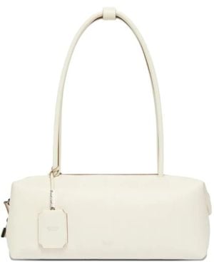 Max Mara Bolso de hombro con cremallera - Blanco