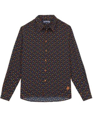 Vilebrequin Turtle-Print Shirt - Gray