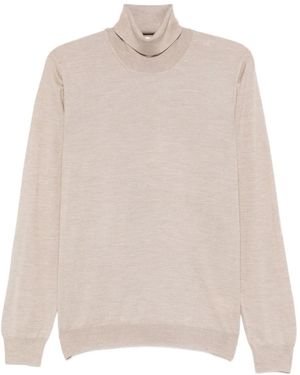 GIUUNO Roll-Neck Jumper - White